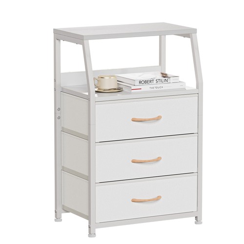 Furnulem white nightstand with - furnulem,
