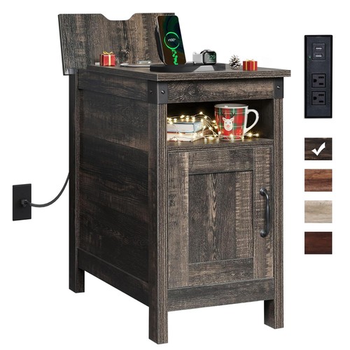 Narrow end table usb - narrow,